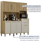 Armário De Cozinha 7 Portas 2 Gavetas Quartzo Valdemóveis