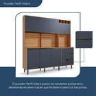 Armário De Cozinha 7 Portas 3 Gavetas Nicho Versatti Freijó/