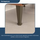 Armário De Cozinha 7 Portas 3 Gavetas Nicho Versatti Freijó/