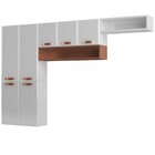 Armário De Cozinha 7 Portas 3 Peças 245cm Telasul Branco/rosé