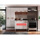 Armário De Cozinha 7 Portas 3 Peças 245cm Telasul Branco/rosé