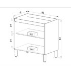 Armário De Cozinha 80 Cm 2 Portas 1 Prateleira Fumê - Quiditá