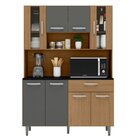 Armário De Cozinha 8 Portas 1 Gaveta Gabi Poliman Móveis Carv