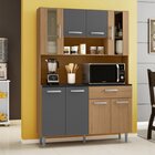 Armário De Cozinha 8 Portas 1 Gaveta Gabi Poliman Móveis Carv