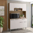 Armário De Cozinha 8 Portas 1 Gaveta Nice Carvalho Oak/off Wh