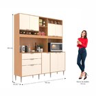 Armário De Cozinha 8 Portas 2 Gavetas 1 Nicho Para Forno Brun