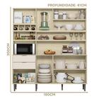 Armário De Cozinha 8 Portas 2 Gavetas Com Adega Carvalho Off