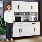 Armário De Cozinha 8 Portas 2 Gavetas Fortaleza  Branco