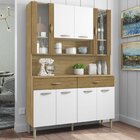 Armário De Cozinha 8 Portas 2 Gavetas Golden  Freijó/supremo/