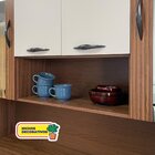 Armário De Cozinha 8 Portas 2 Gavetas Golden  Nogueira/off Wh