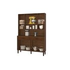 Armário De Cozinha 8 Portas 2 Gavetas Golden  Nogueira/off Wh