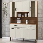 Armário De Cozinha 8 Portas 2 Gavetas Golden  Nogueira/off Wh