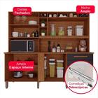 Armário De Cozinha 8 Portas 2 Gavetas Nicho P/micro Ondas Ade