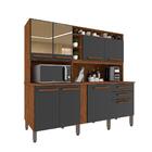 Armário De Cozinha 8 Portas 2 Gavetas Nicho P/micro Ondas Ade