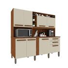 Armário De Cozinha 8 Portas 2 Gavetas Nicho P/micro Ondas E A