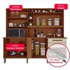 Armário De Cozinha 8 Portas 2 Gavetas Nicho P/micro Ondas E A