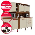 Armário De Cozinha 8 Portas 2 Gavetas Nicho P/micro Ondas E A