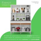 Armario De Cozinha 8 Portas 2 Gavetas Onix  Branco/carvalho