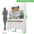 Armario De Cozinha 8 Portas 2 Gavetas Onix  Branco/carvalho