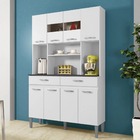 Armário De Cozinha 8 Portas 2 Gavetas Ônix Chf Móveis  Branco