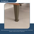 Armário De Cozinha 8 Portas 3 Gavetas Nicho Versatti Freijó/