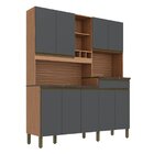 Armário De Cozinha 9 Portas 1 Gaveta Com Espaço Para Micro-on