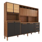 Armário De Cozinha 9 Portas 3 Gavetas 100% Mdf Isabella Cinam