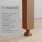 Armário De Cozinha 9 Portas 3 Gavetas 100% Mdf Isabella Cinam