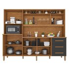 Armário De Cozinha 9 Portas 3 Gavetas 100% Mdf Isabella Cinam