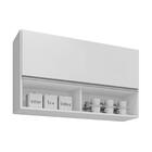 Armário De Cozinha Aéreo 100cm Basculante Mia Z34 Branco  - M