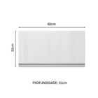 Armário De Cozinha Aéreo 100% Mdf 60 Cm 1 Porta Basculante Br