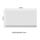 Armário De Cozinha Aéreo 100% Mdf 60 Cm 1 Porta Basculante Br