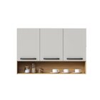 Armário De Cozinha Aéreo 105cm 3 Portas 1 Nicho Veneza Itatia