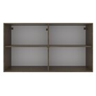 Armário De Cozinha Aéreo 120 Cm 2 Portas Com Vidro Rustic/cre