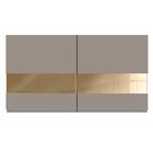 Armário De Cozinha Aéreo 120 Cm 2 Portas Com Vidro Rustic/cre