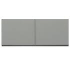 Armário De Cozinha Aéreo 120 X 50 Cm 2 Portas Cinza Nice Made