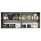 Armário De Cozinha Aéreo 120 X 50 Cm 2 Portas Cinza Nice Made