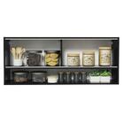 Armário De Cozinha Aéreo 120cm 2 Portas Correr Vidro Neutral