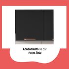 Armário De Cozinha Aéreo 120cm 2 Portas Emília Thela Preto On