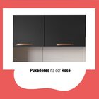 Armário De Cozinha Aéreo 120cm 2 Portas Emília Thela Preto On