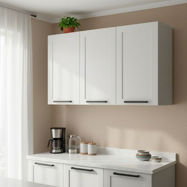 Armário De Cozinha Aéreo 120cm 3 Portas 100% Mdf Phoenix Móve