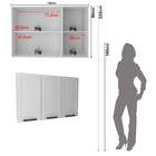 Armário De Cozinha Aéreo 120cm 3 Portas 100% Mdf Phoenix Móve