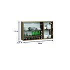 Armário De Cozinha Aéreo 120cm 3 Portas 1 Nicho Cook  Nature/