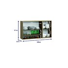 Armário De Cozinha Aéreo 120cm 3 Portas 1 Nicho Cook  Nature/