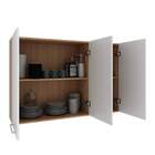 Armário De Cozinha Aéreo 120cm 3 Portas Copacabana Móvel Na C