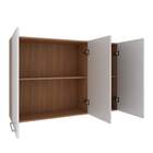 Armário De Cozinha Aéreo 120cm 3 Portas Copacabana Móvel Na C