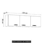 Armário De Cozinha Aéreo 120cm Classic Ripado Damasco Z46 - M