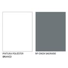 Armário de Cozinha Aéreo 150 cm 2 Portas e 2 Nichos Branco/Ci