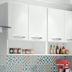 Armario De Cozinha Aéreo 1 20m 4 Prateleiras Revistas