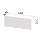 Armário De Cozinha Aéreo 1 Porta Basculante Quadria  Branco S